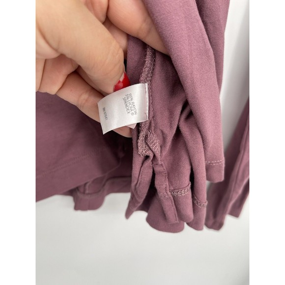 J Jill Large Smoky Plum Wearever Easy Mock-Neck Top Xs - Picture 3 of 5